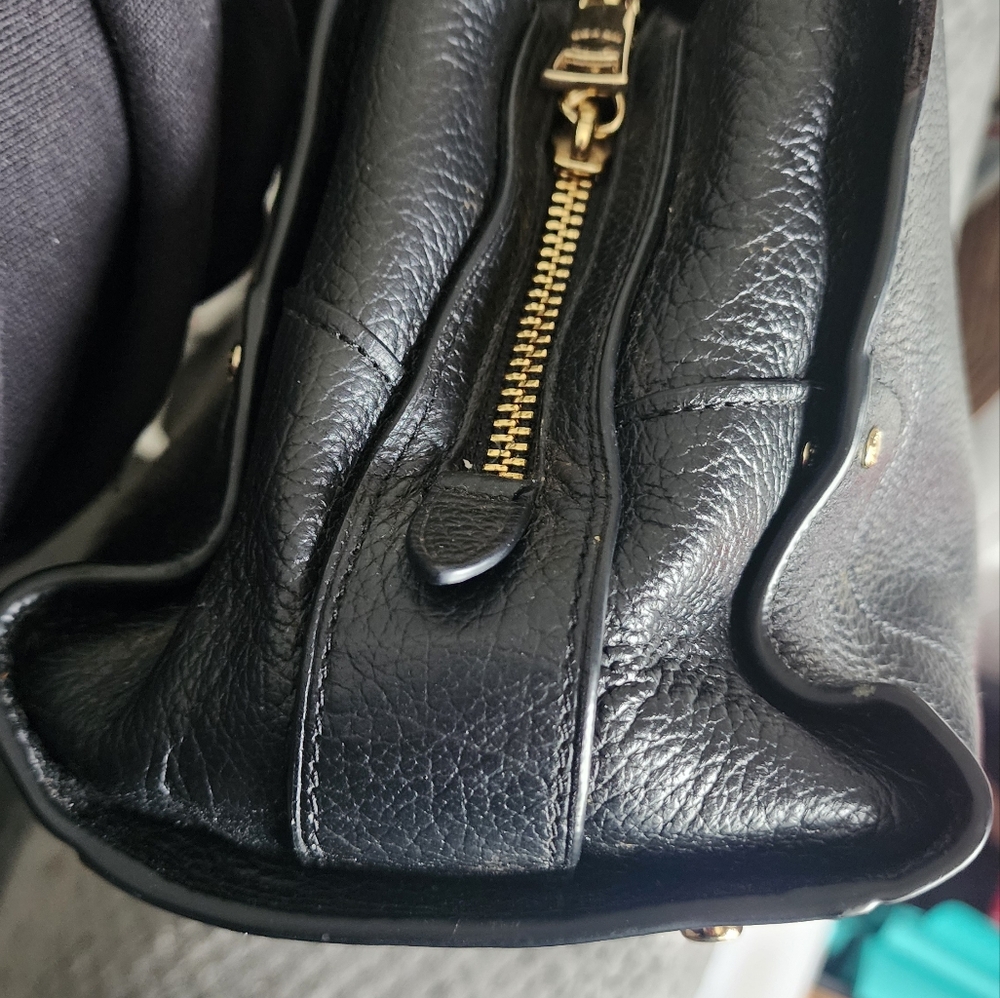 Coach MERCER 30 Black Leather Women's Bag 11 X 8 X 6 Approx - Picture 5 of 9